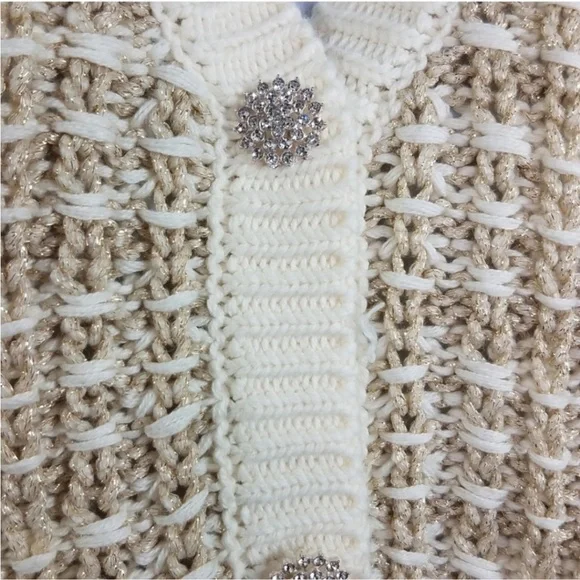 Express Puff Sleeve Novelty Sweater Jacket - Picture 10 of 11